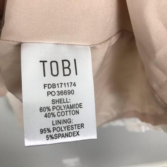 Tobi Large Lace Mini Dress White Side Eye Bodycon - Picture 10 of 11